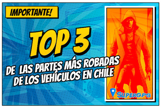 Las 3 partes de vehículos que más se roban
