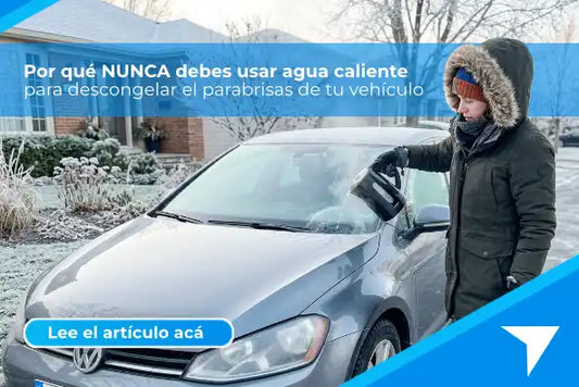 Por qué NUNCA debes usar agua caliente para descongelar el parabrisas de tu vehículo