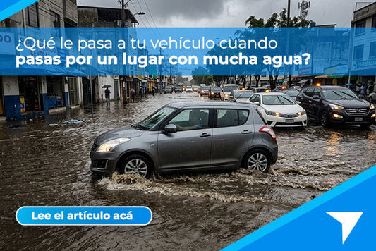¿Qué le pasa a tu vehículo cuando pasas por un lugar con mucha agua?