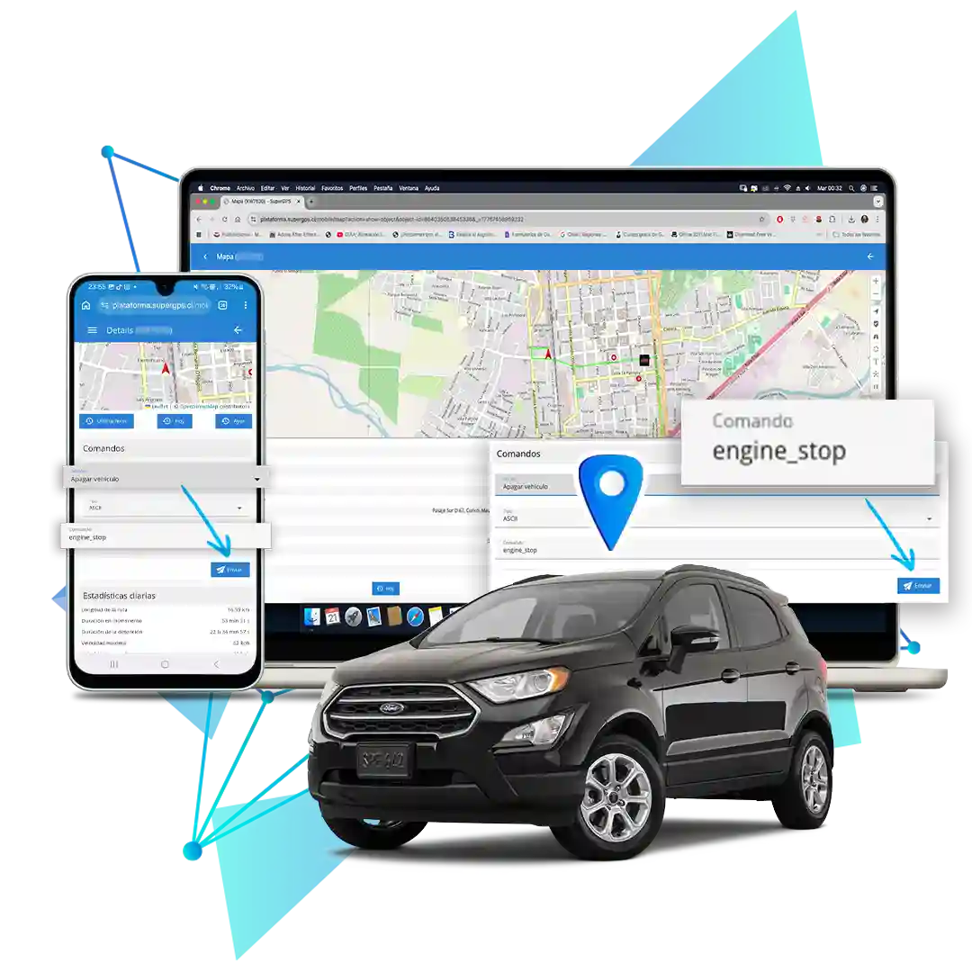 GPS Rastreo Vehicular con Corta Corriente* Plan Anual