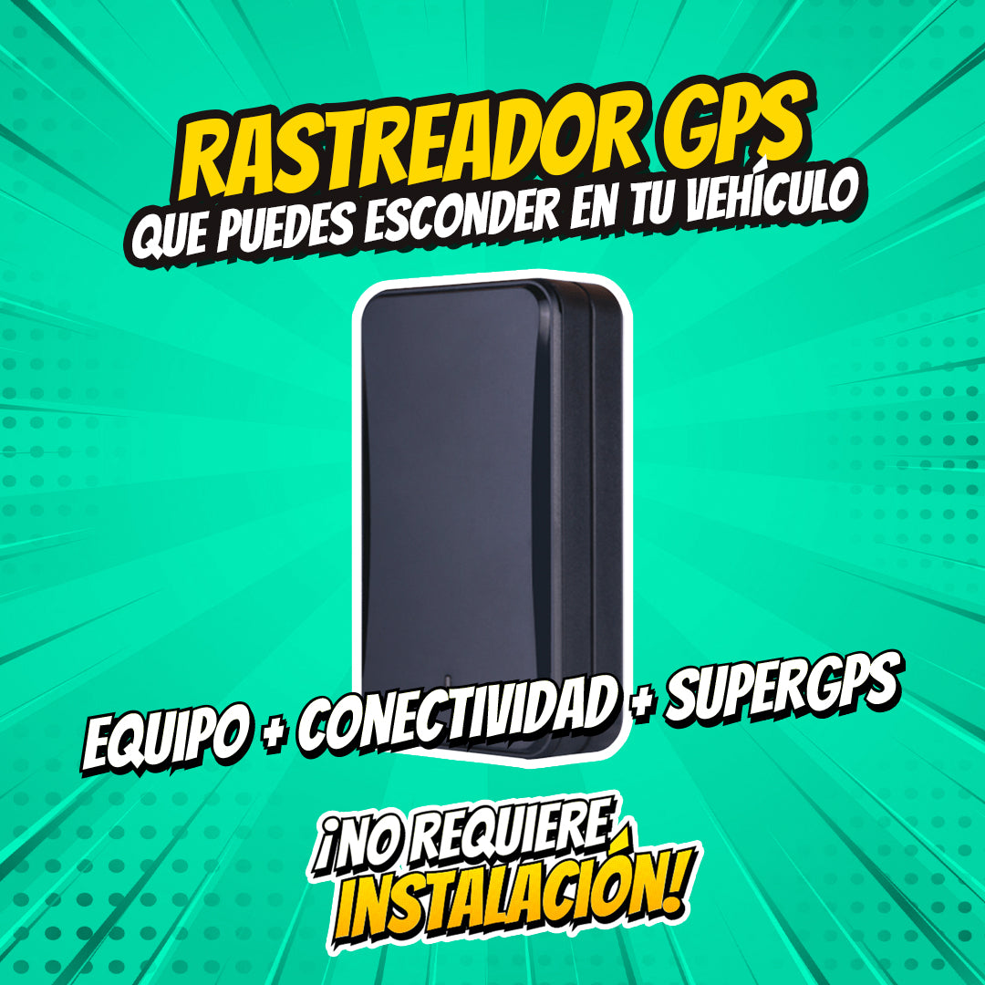 Rastreador GPS, fácil de esconder en tu vehículo