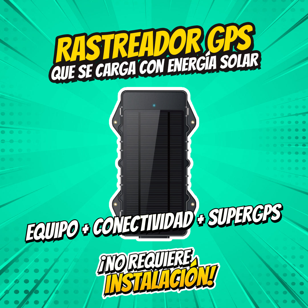 Rastreador GPS, se carga con energía solar