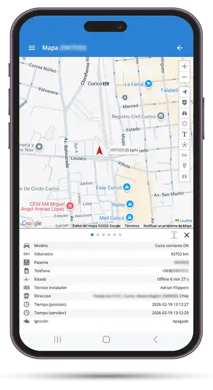 GPS Vehicular con Corta Corriente* Plan Anual