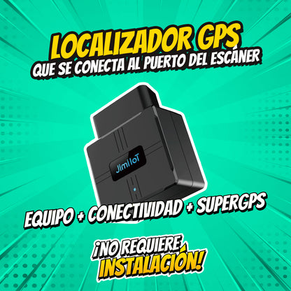 Localizador GPS, se conecta al puerto del escáner